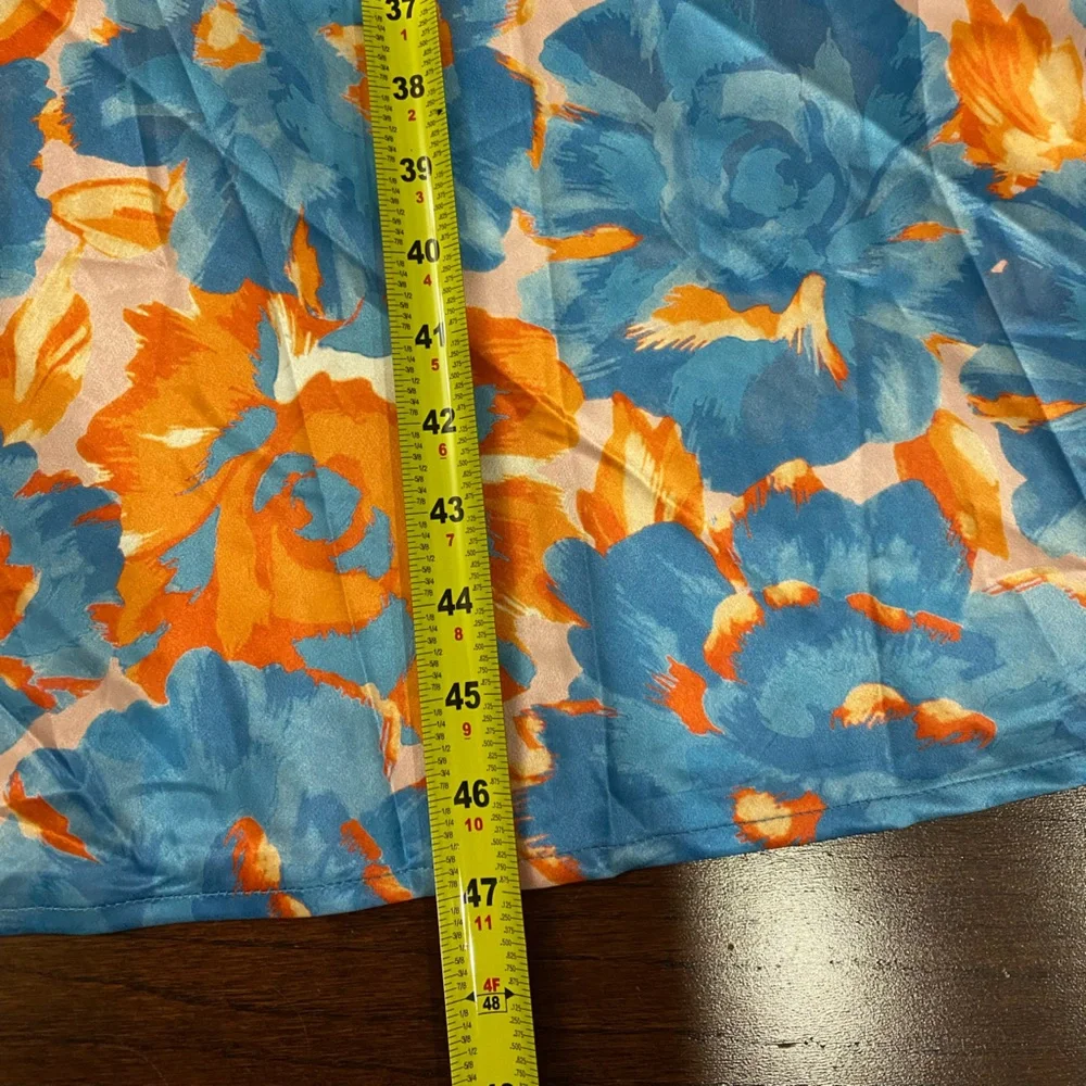 Hello Molly Blue and Orange Floral Maxi Dress - Picture 5 of 10